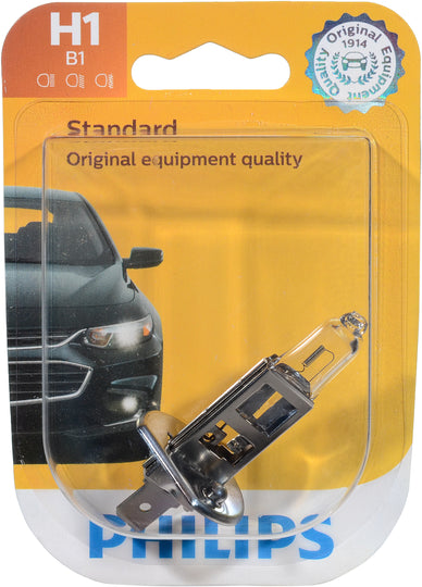 H1B1 Philips Standard Headlight H1 - Standard - Single Blister Pack Philips Bulbs