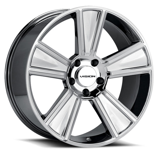 V223-20090C23 - Vision 223 Stunner 20X10 5X115 23mm Chrome - Vision Wheels Canada