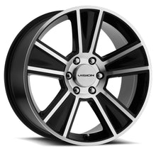 Load image into Gallery viewer, V223-20065GBMF40 - Vision 223 Stunner 20X10 5X114.3 40mm Gloss Black Machined Face - Vision Wheels Canada