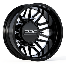 Load image into Gallery viewer, 225-20-01BM-A - DDC Aftermath Black Milleded 20X8.25 10X225 Super Duty/Ram Dually Wheel Kit F-450 05-10 F-450 15-25 Ram 4500 08-25 - DDC Wheels Canada