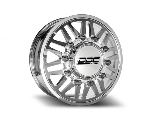 225-22-01PL-A - DDC Aftermath Polished 22X8.25 10X225 Super Duty/RAM F-450 05-10 F-450 15-25 Ram 4500 08-25 - DDC Wheels Canada
