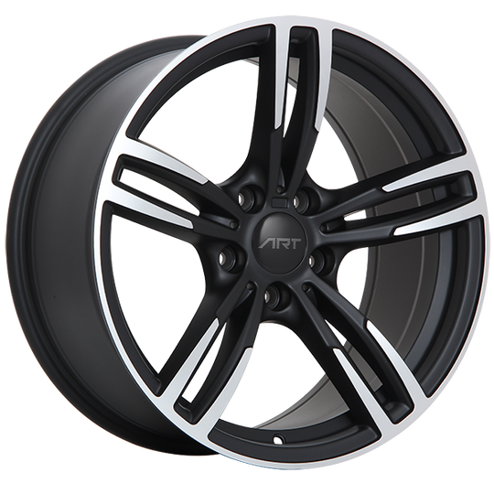 R6119001 - ART Replica 61 19X8.5 5X120 ET 35mm Satin Black - Machined Face - ART Replica Wheels Canada