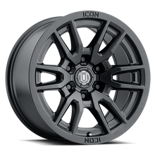 Load image into Gallery viewer, 2417856350SB - ICON Vector 6 17X8.5 6X135 ET 6mm Satin Black - ICON Wheels Canada