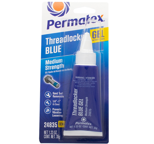 24235 Permatex Medium Strength Threadlocker Blue Gel, 35 G