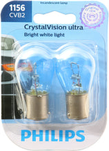 Load image into Gallery viewer, 1156CVB2 Philips CrystalVision ultra miniature 1156 - CrystalVision Ultra - Twin Blister Pack Philips Bulbs