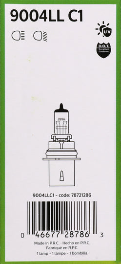 9004LLC1 Philips Long Life Bulb 9004 - LongerLife - Single Commercial Pack Philips Bulbs