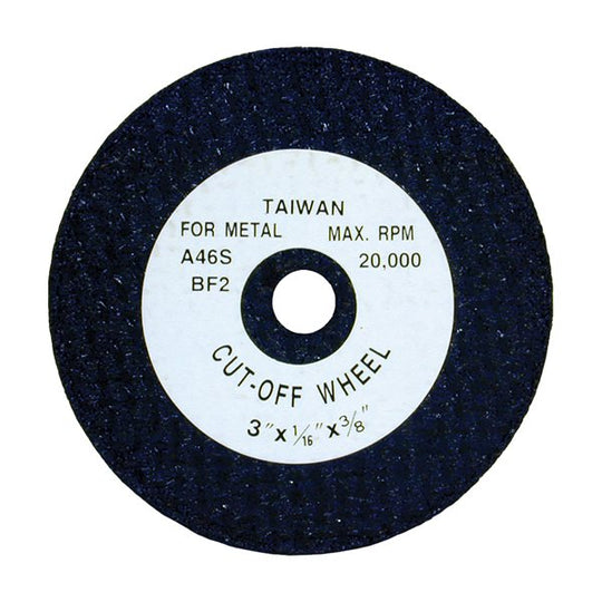25000 3" Cut-Off Wheel 1/16" Thick Atlas Auto Accessories