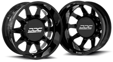 Charger l'image dans la galerie, 265-22-22BM-AS - DDC The Ten Forged 22X8.25 8X200 Black Milled SS Fronts 19-25 Dodge Ram 3500 - DDC Wheels Canada