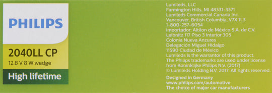2040LLCP Philips LongerLife Miniature 2040LL - LongerLife - Multiple Commercial 10-Pack Philips Bulbs
