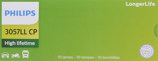 3057LLCP Philips LongerLife Miniature 3057LL - LongerLife - Multiple Commercial 10-Pack Philips Bulbs