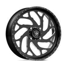 Charger l'image dans la galerie, AFTOK09LE172-5-21 - American Force Powersports AFW Ufo 20X7 4X137 0mm Gloss Black Mill-Mach - American Force Powersports Wheels Canada