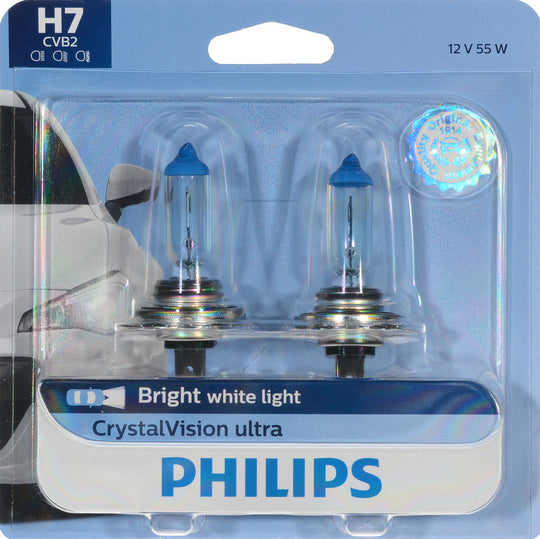 H7CVB2 Philips CrystalVision ultra Headlight H7 - CrystalVision Ultra - Twin Blister Pack Philips Bulbs
