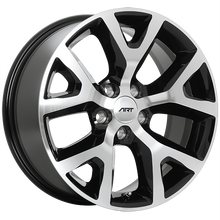 Load image into Gallery viewer, R10517002 - ART Replica 105 17X7.5 5X110 ET 31mm Gloss Black - Machined Face - ART Replica Wheels Canada