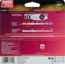 Load image into Gallery viewer, 9005VPB2 Philips VisionPlus Headlight 9005 - VisionPlus - Twin Blister Pack Philips Bulbs