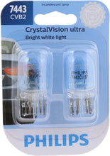 Load image into Gallery viewer, 7443CVB2 Philips CrystalVision ultra miniature 7443 - CrystalVision Ultra - Twin Blister Pack Philips Bulbs