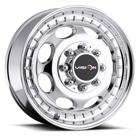 181Z7680CF142 - Vision 181 Heavy Hauler 17X6.5 8X200 121.35mm Chrome - Vision Wheels Canada