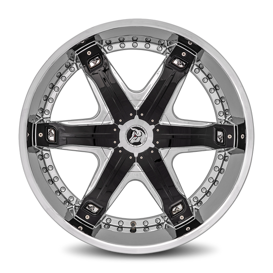 FUR-241BLNK3573 - Diablo Fury 24X10 Blank 35mm Chrome - Diablo Wheels Canada