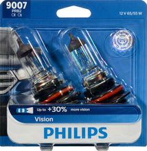 Load image into Gallery viewer, 9007PRB2 Philips Vision Headlight 9007 - Vision - Twin Blister Pack Philips Bulbs