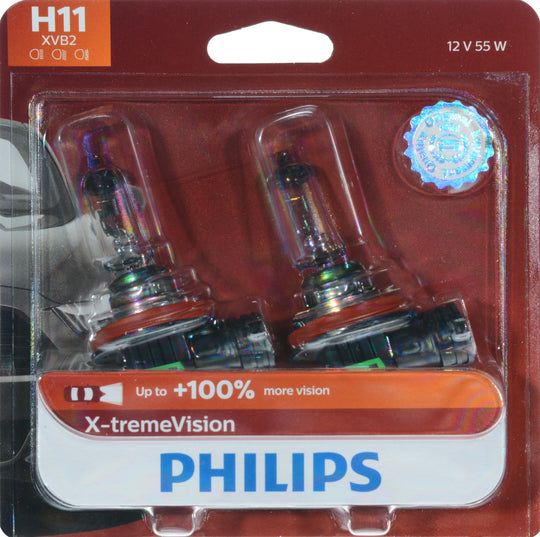 H11XVB2 Philips X-tremeVision Headlight H11 - X-tremeVision - Twin Blister Pack Philips Bulbs