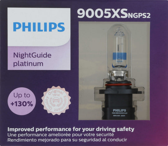 9005XSNGPS2 Philips NightGuide platinum Headlight 9005XS - NightGuide Platinum - Twin Special Pack Philips Bulbs