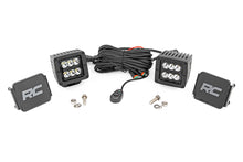 Load image into Gallery viewer, 70903BL Black Series LED Light Pair - Square - 2 Inch - Spot Rough Country Canada