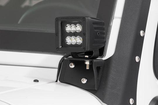 70903BL Black Series LED Light Pair - Square - 2 Inch - Spot Rough Country Canada