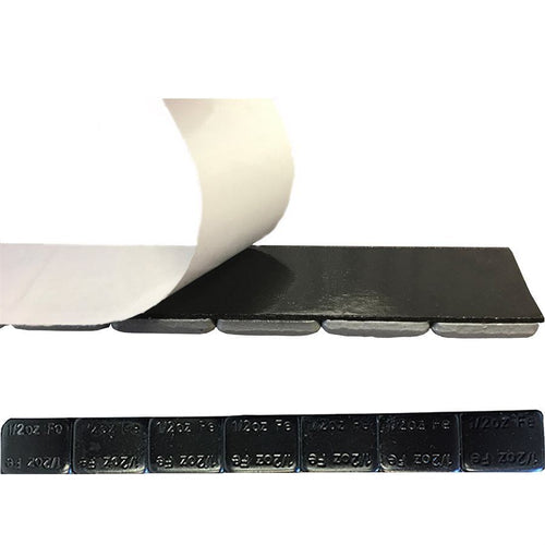 300328BK 0.5 OZ Coated Steel Black Stick-On Adhesive Wheel Weights Box of 28 X 12 Tectonic Canada