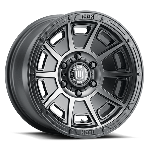 3017856350SSBT - ICON Victory 17X8.5 6X135 ET 6mm Smoked Satin Black Tint - ICON Wheels Canada