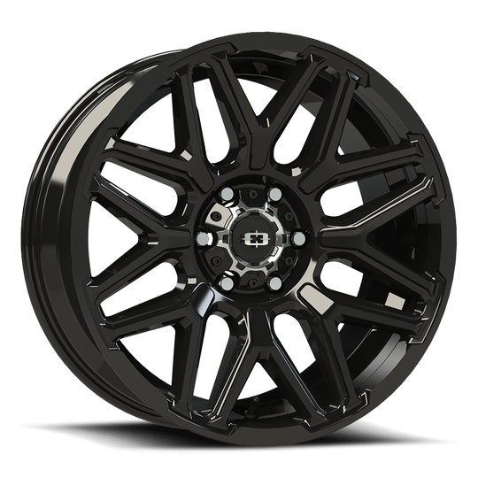 305-2983GB-12 - Vision 305 Rekluse 20X9 6X139.7 -12mm Gloss Black - Vision Wheels Canada