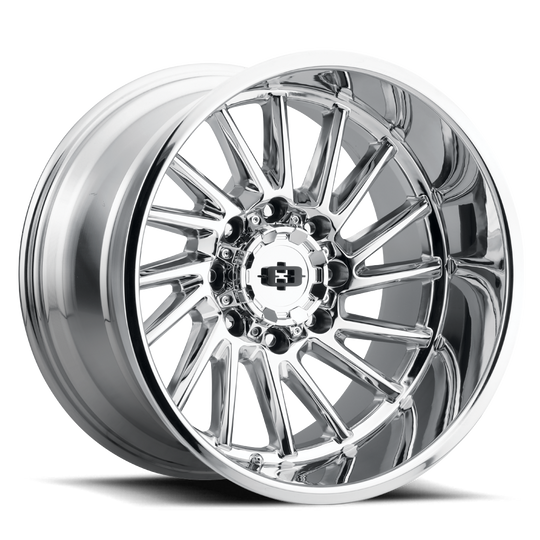 306-20081C-25 - Vision 306 Rapier 20X10 8X165.1 -25mm Chrome - Vision Wheels Canada