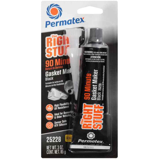 30873 Permatex The Right Stuff 90 Minute Black Gasket Maker, 3 OZ