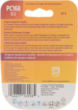 Load image into Gallery viewer, PC168B2 Philips Standard Miniature PC168 - Standard - Twin Blister Pack Philips Bulbs