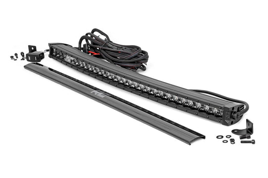 72730BLDRL Black Series LED - 30 Inch Light - Curved Single Row - White DRL Rough Country Canada