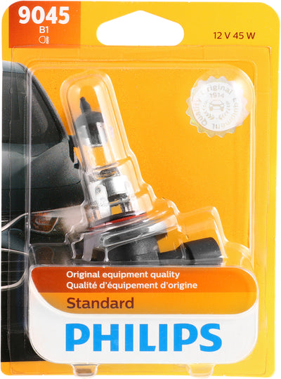 9045B1 Philips Standard Headlight 9045 - Standard - Single Blister Pack Philips Bulbs