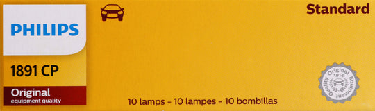 1891CP Philips Standard Miniature 1891 - Standard - Multiple Commercial 10-Pack Philips Bulbs