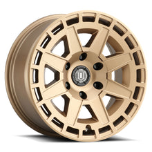 Load image into Gallery viewer, 3217856350BS - ICON Compass 17X8.5 6X135 ET 6mm Satin Brass - ICON Wheels Canada