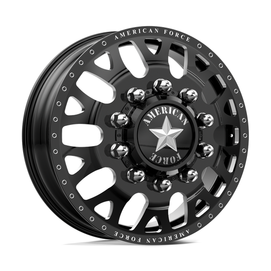AFDCJ01225-5-20 - American Force AFW Pulse 22X8.25 10X225 170mm Gloss Black Mill-Mach - American Force Wheels Canada