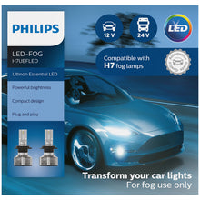 Load image into Gallery viewer, H7UEFLED Philips Untinon Essential - Ultinon Essential LED Fog Philips Bulbs