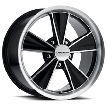 Load image into Gallery viewer, V325-2165BMF35 - Vision 325 Dazzler 20X10 5X114.3 35mm Gloss Black Mirror Machined Face - Vision Wheels Canada
