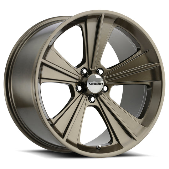 V327-20190BZM27 - Vision 327 Missle 20X11 5X115 27mm Metallic Bronze - Vision Wheels Canada