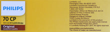 Load image into Gallery viewer, 70CP Philips Standard Miniature 70 - Standard - Multiple Commercial 10-Pack Philips Bulbs