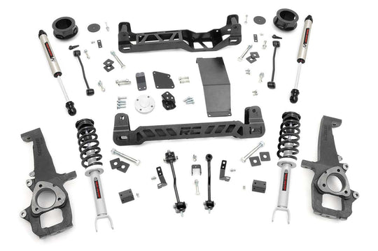 33371 4 Inch Lift Kit - N3 Struts/V2 - Ram 1500 4WD (2012-2018 & Classic) Rough Country Canada