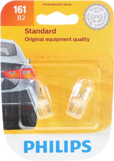 161B2 Philips Standard Miniature 161 - Standard - Twin Blister Pack Philips Bulbs