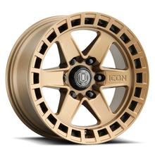 Load image into Gallery viewer, 3417858347BS - ICON Raider 17X8.5 6X139.7 ET 0mm Satin Brass - ICON Wheels Canada