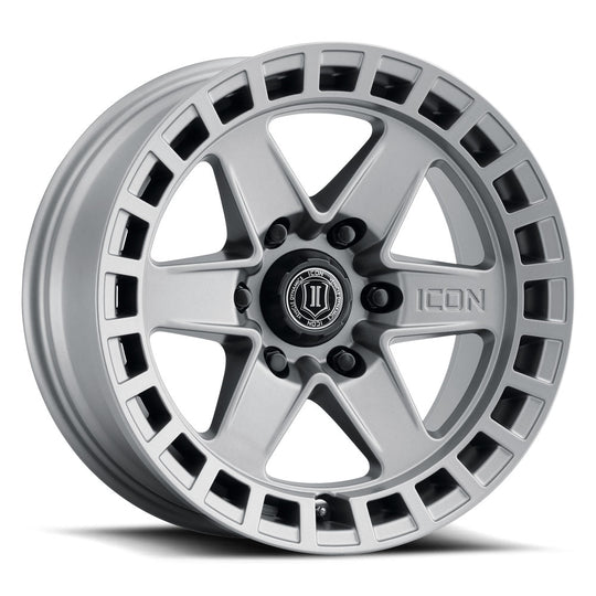 3417859447TT - ICON Raider 17X8.5 6X120 ET 0mm Titanium - ICON Wheels Canada