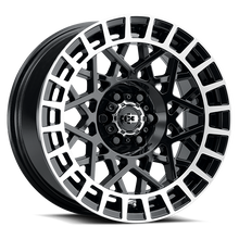 Load image into Gallery viewer, 349-6744GBML15 - Vision 349 Savage 16X7 5X100 15mm Gloss Black Machined Lip - Vision Wheels Canada