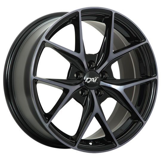 DW9418001 - DAI Wheels Elegante 18X8.0 5x114.3 40mm Gloss Black - Machined Face - Smoked Clear - DAI Wheels Wheels Canada