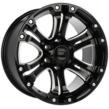 Load image into Gallery viewer, DW9517002 - DAI Wheels Crusher 17X9.0 6x139.7 20mm Gloss Black - Milled Edge - DAI Wheels Wheels Canada