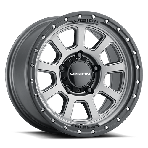 350-8970SGBL-12 - Vision 350 OJOS 18X9 8X170 -12mm Satin Grey - Vision Wheels Canada