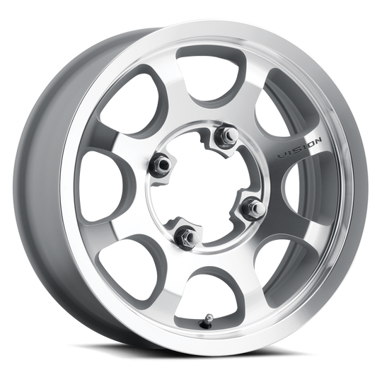 351-157156ACMF54 - Vision 351 Flow UTV 15X7 4X156 38mm Machined - Vision Wheels Canada